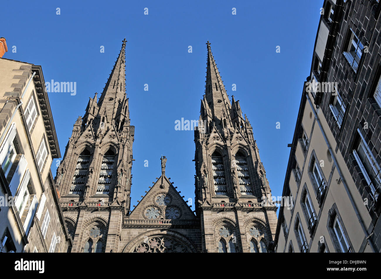 Die Kathedrale Clermont-Ferrand Puy de Dome Auvergne Zentralmassiv Frankreich Stockfoto