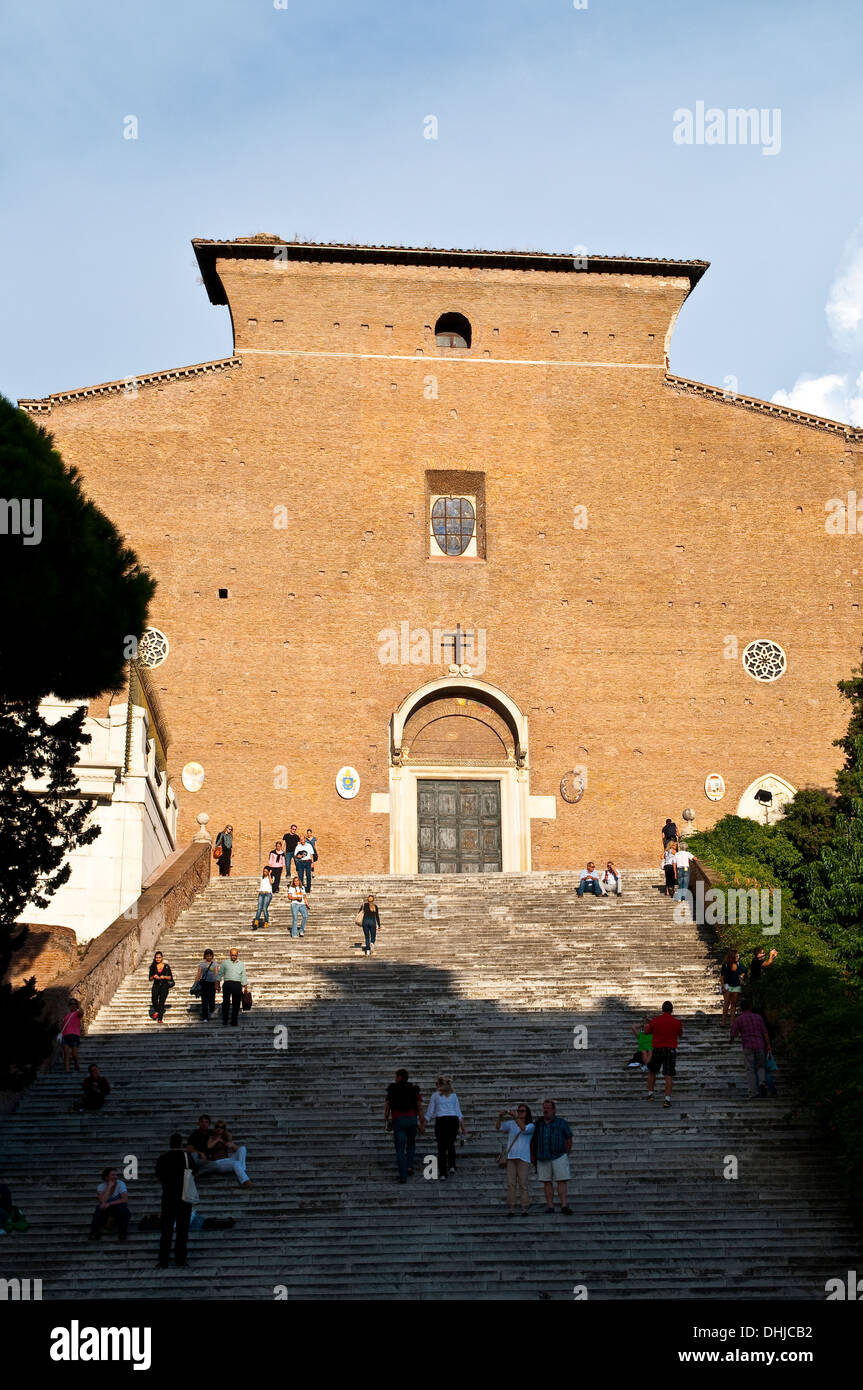 Basilika Santa Maria in Aracoeli auf dem Kapitol, Rom, Italien Stockfoto