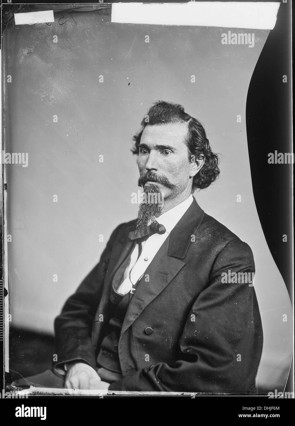 Ein historisches Porträt des ehrenwerten Philip Johnson, einer bedeutenden politischen Persönlichkeit in der Geschichte Pennsylvanias. Stockfoto