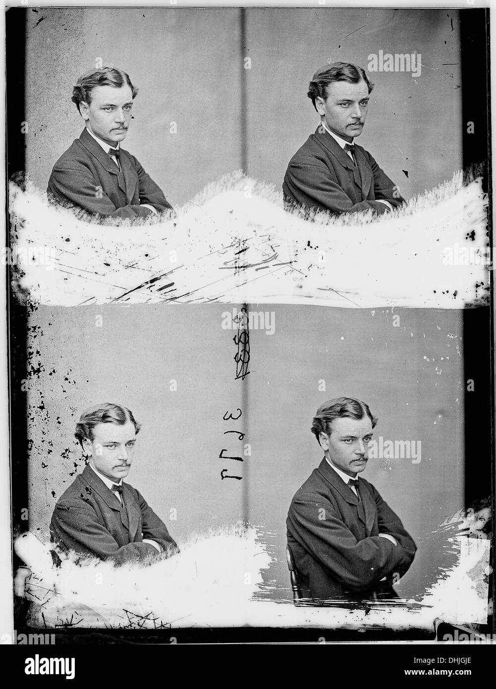 Ein formelles Porträt von Robert T. Lincoln, dem US-Kriegsminister unter Präsident Ulysses S. Grant und Präsident Rutherford B. Hayes. Stockfoto