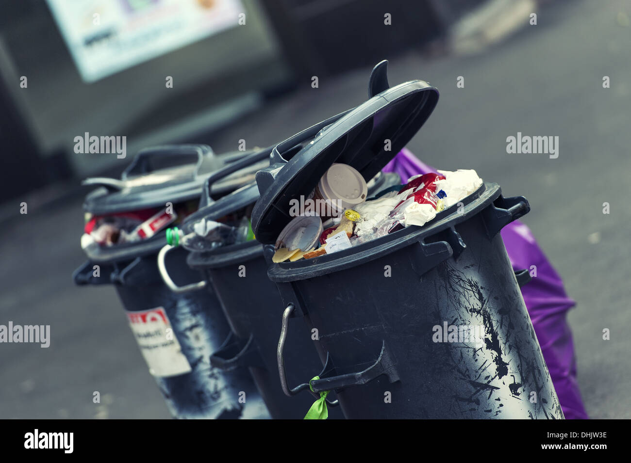 Abfallbehälter Stockfoto