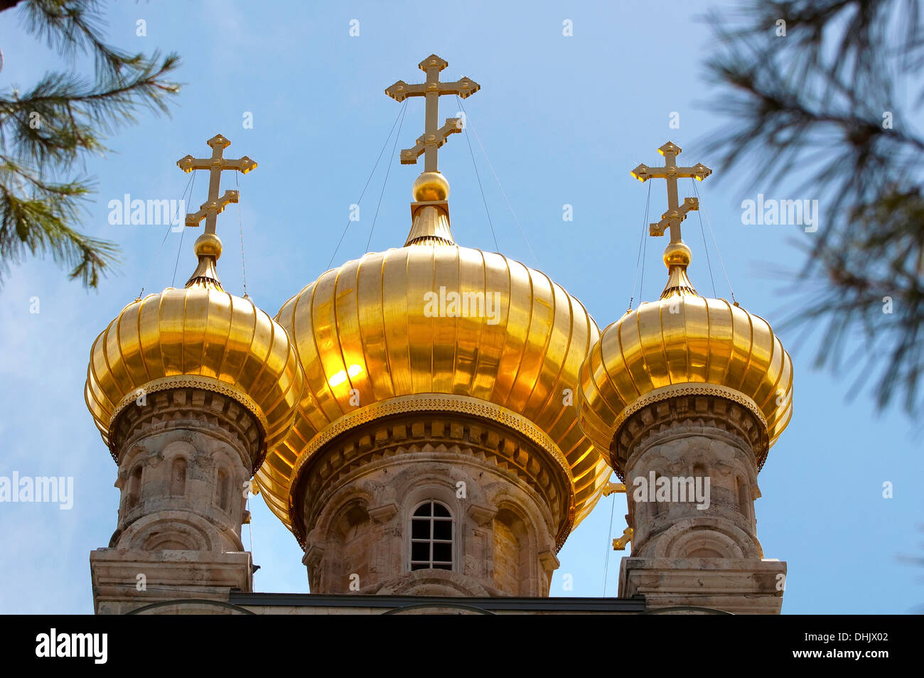 Russische Kirche, Jerusalem, Israel Stockfoto