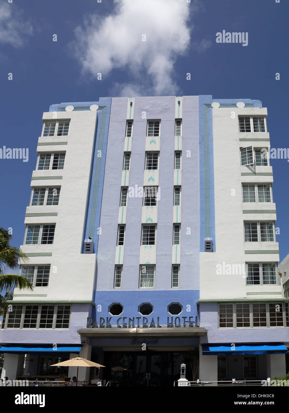 Art-Deco-Gebäude in Miami Beach an der Küste von florida Stockfoto