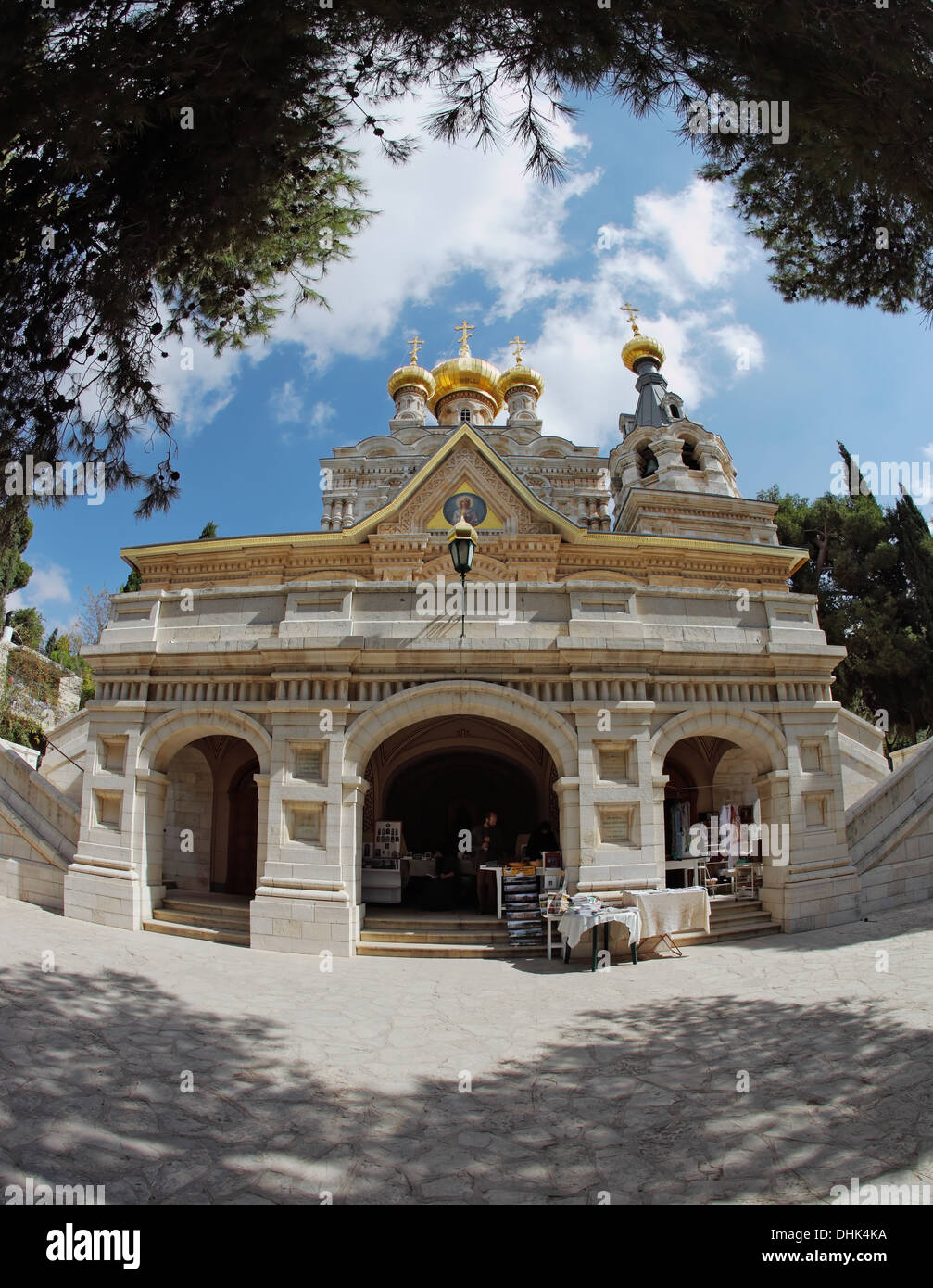Die Kirche von dem berühmten Jerusalem Stein Stockfoto
