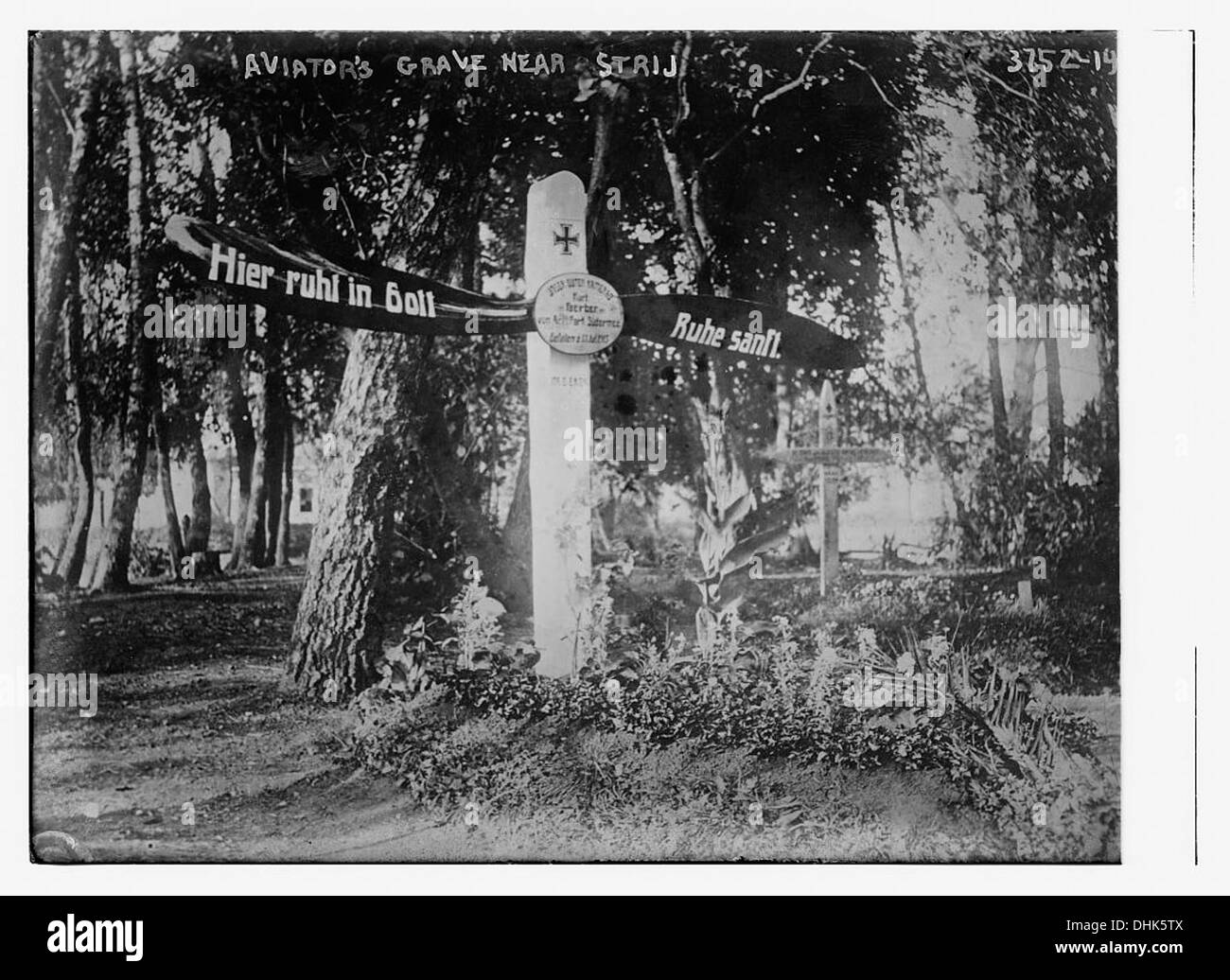 Aviator das Grab in der Nähe von Strij [Deutsch Grab] (LOC) Stockfoto