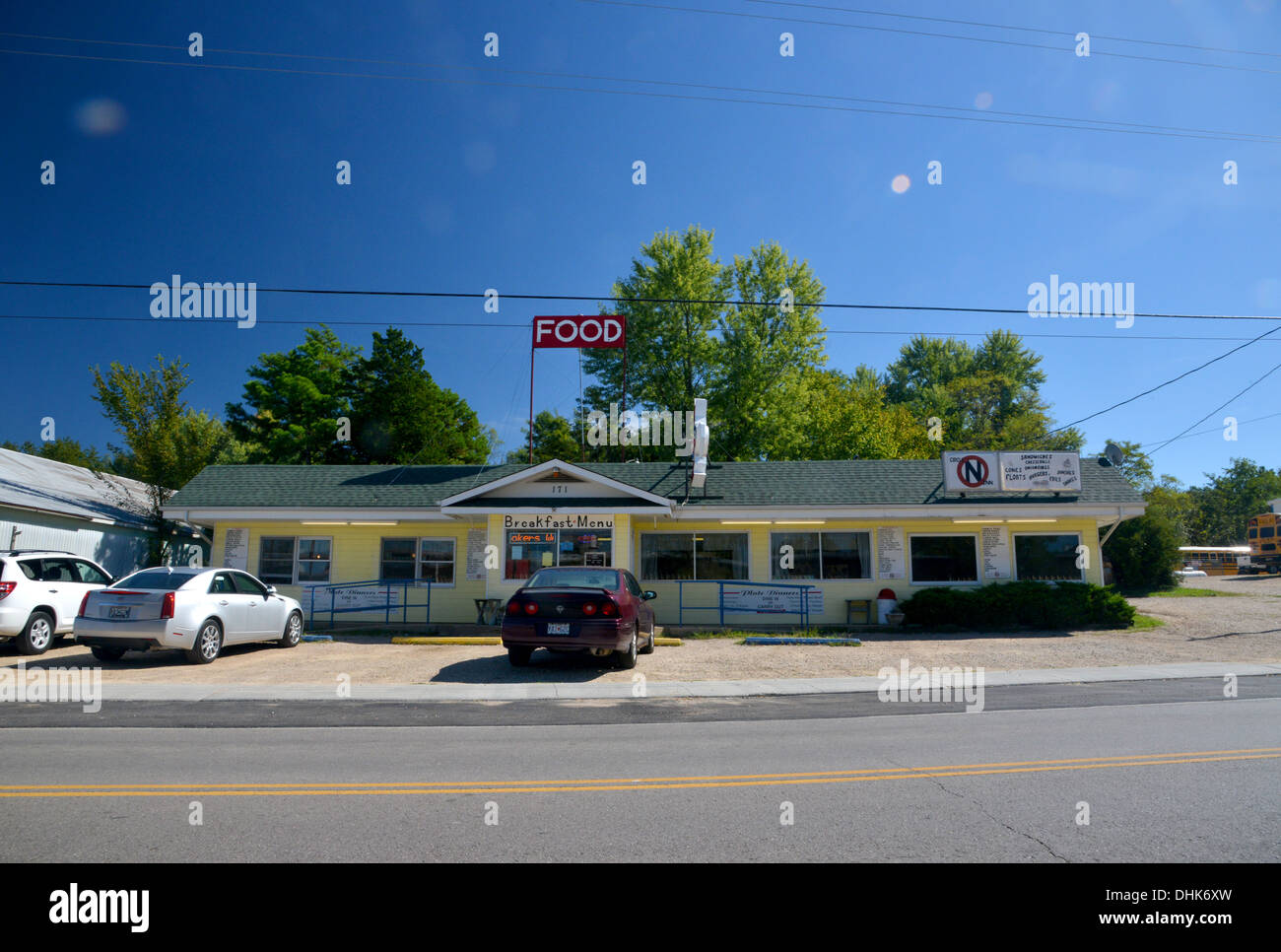 Kreis Inn Diner, traditionellen Straße Seite amerikanisches Restaurant in Missouri entlang der alten Route 66 Stockfoto