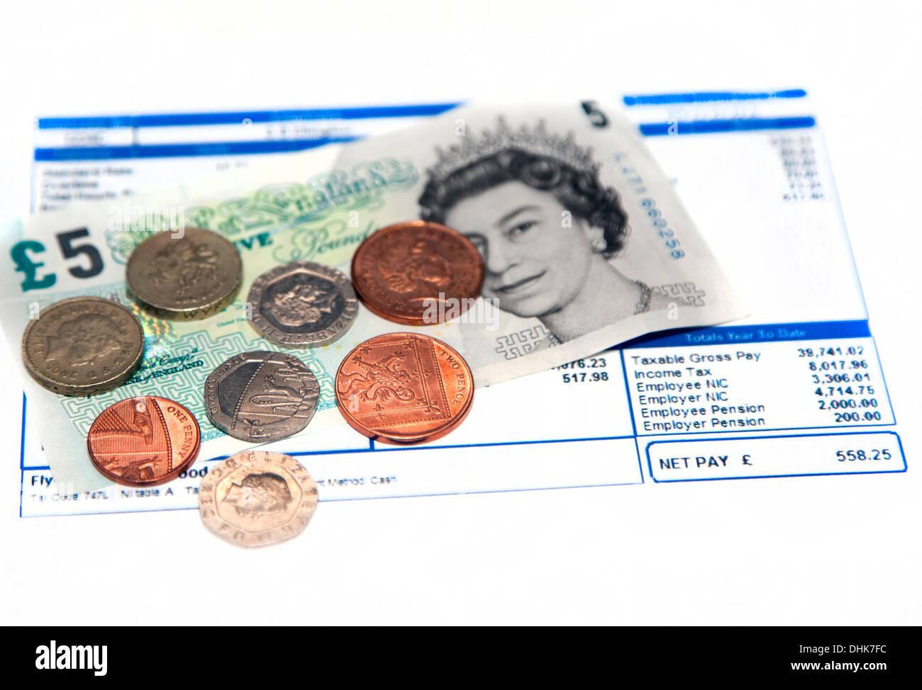 UK existenzsichernden Lohn ist £7,65 pro Stunde im November 2013 Stockfoto