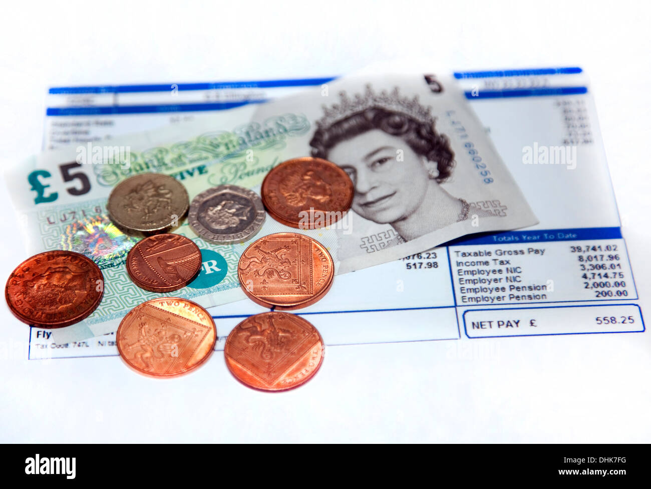 Nationalen Mindestlohn beträgt 6,31 £ pro Stunde im November 2013 Stockfoto