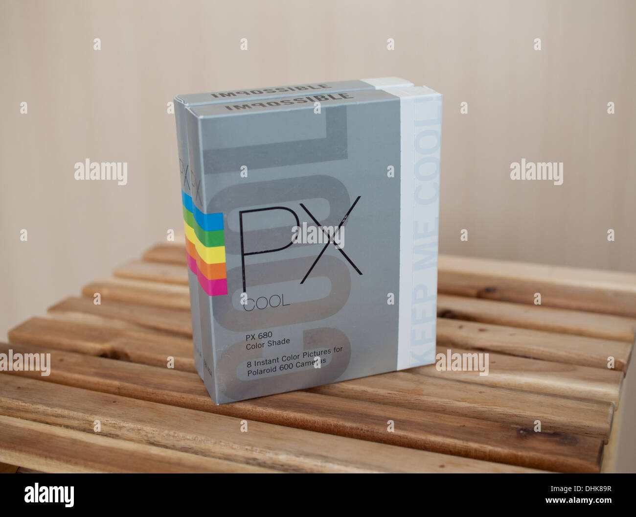 Boxen von unmöglich Projekt PX 680 Farbe Schatten Cool Film. Stockfoto