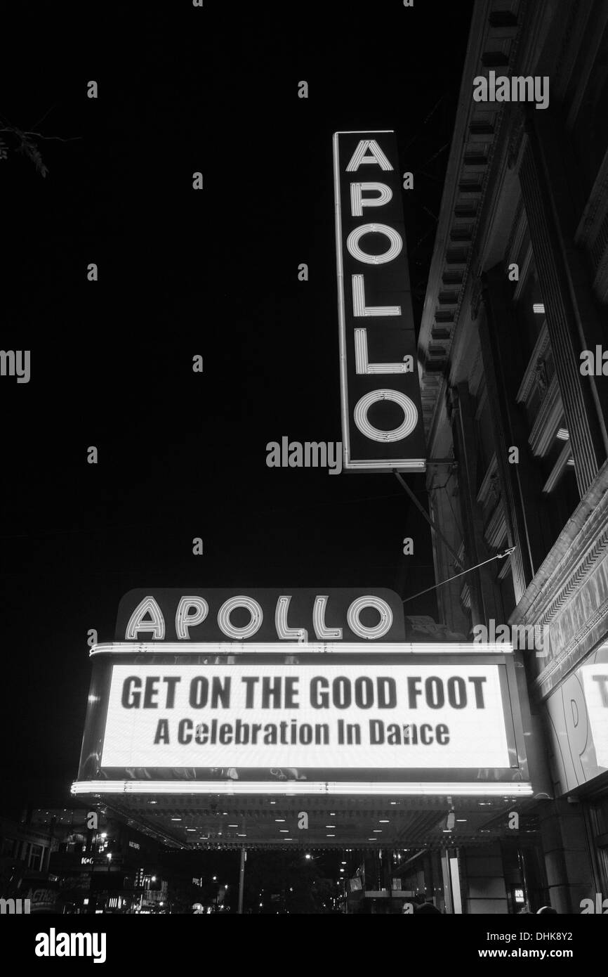 Das Apollo Theater in Harlem, New York City, Vereinigte Staaten von Amerika. Stockfoto
