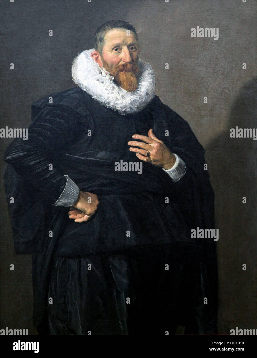 Porträt eines Mannes.1635 von Frans Hals 1582-1666.großer Meistermaler des Goldenen Zeitalters der Niederlande. Stockfoto