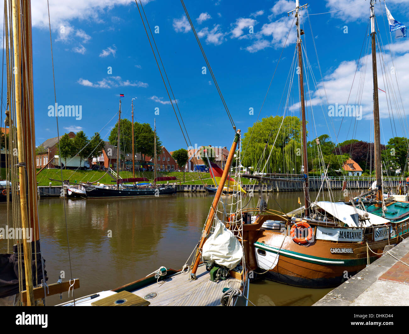 Hafen von Carolinensiel, Wittmund, Friesland, Deutschland Stockfoto