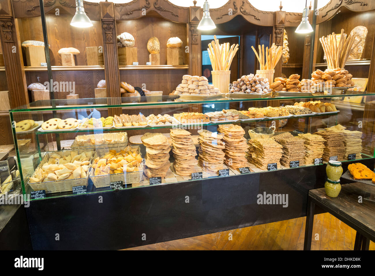 Quadra Panis Bäckerei, Madrid, Spanien Stockfoto