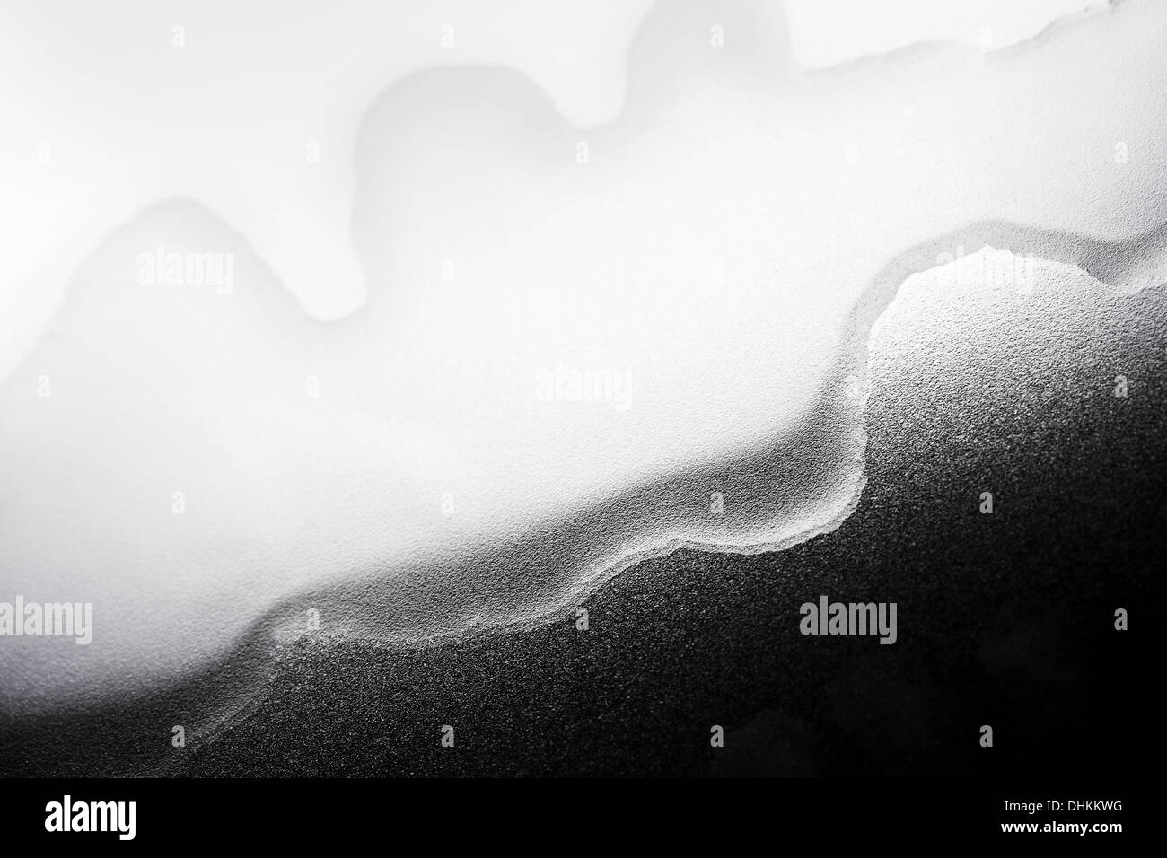 Wasser auf Glasplatte, abstrakten Hintergrund Nahaufnahme Foto Stockfoto