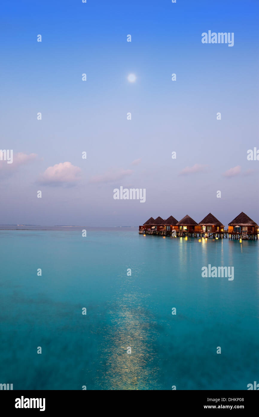 Insel im Ozean, Malediven. Stockfoto