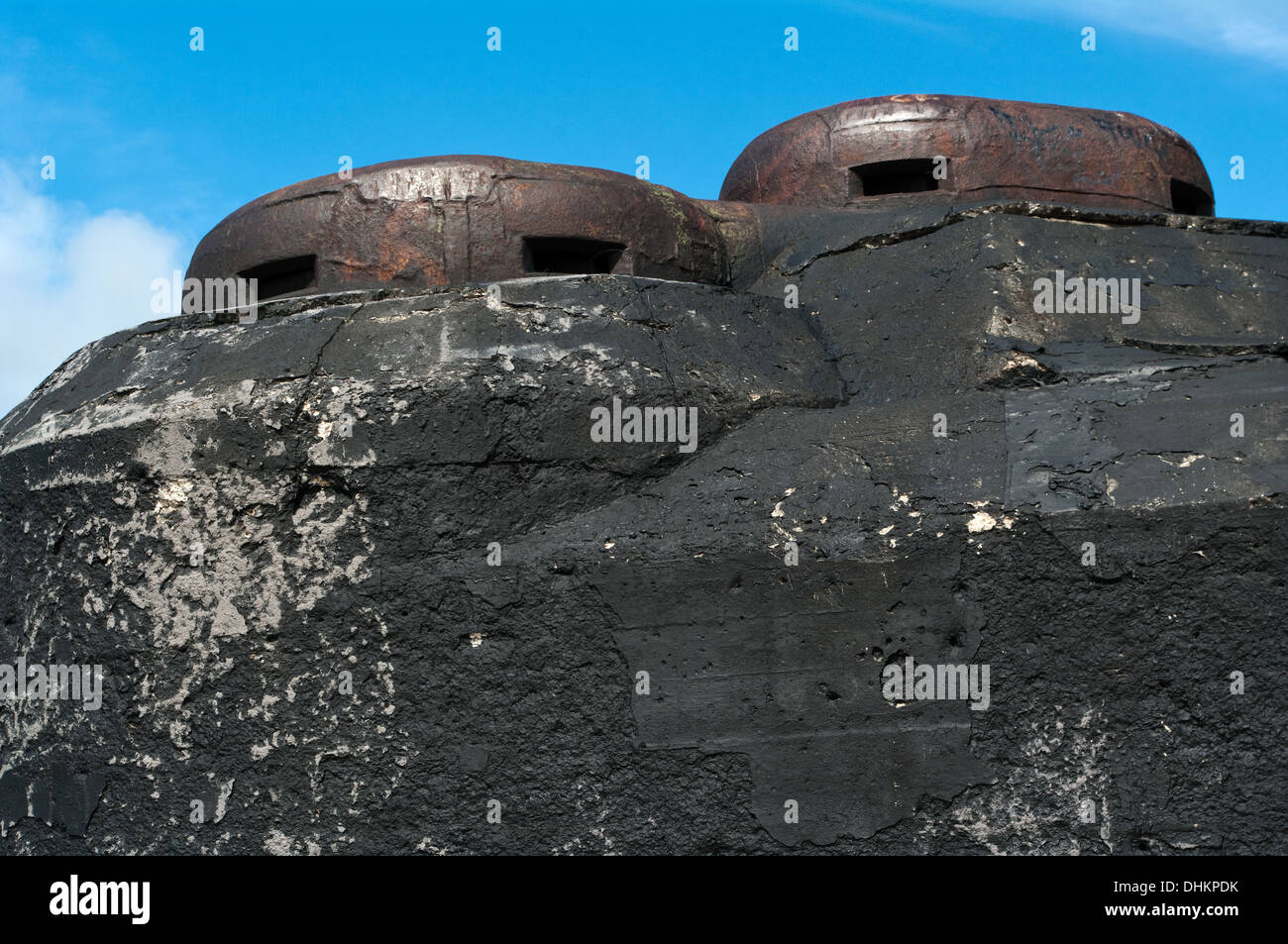 WWII deutsche Festung Memel Nord an der Ostsee-Küste in der Nähe von Klaipeda Stockfoto