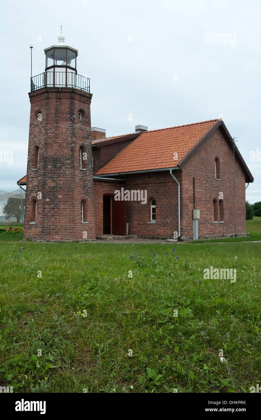 Alten Leuchtturm, Kurische Haff von der Ostsee, Litauen Stockfoto