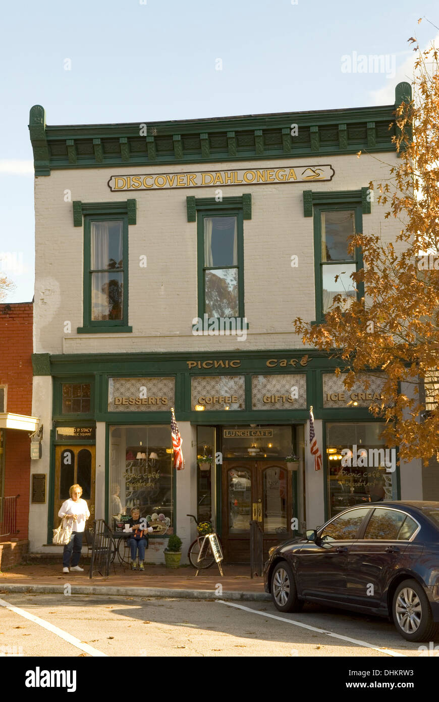 Picknick Café und Dessertery Dahlonega Georgia USA Stockfoto