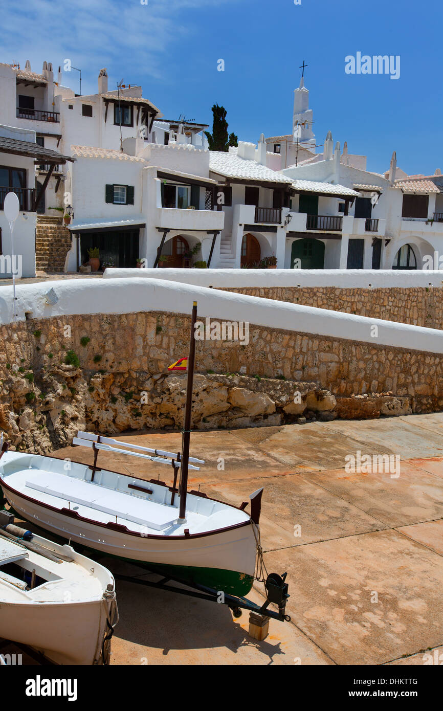 Binibequer Vell in Menorca Binibeca weißen Dorf Sant Lluis auf den Balearischen Inseln Stockfoto