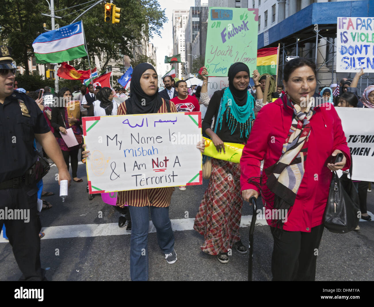 Jährliche muslimischen Day Parade in New York, 2013. Stockfoto