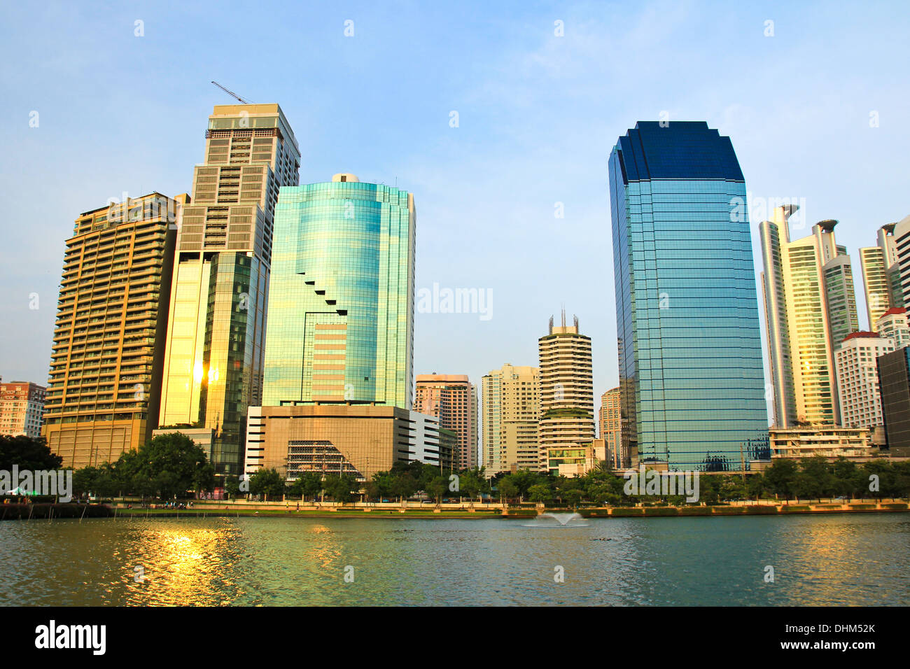 Blick auf die Stadt von Bangkok, Thailand Stockfoto