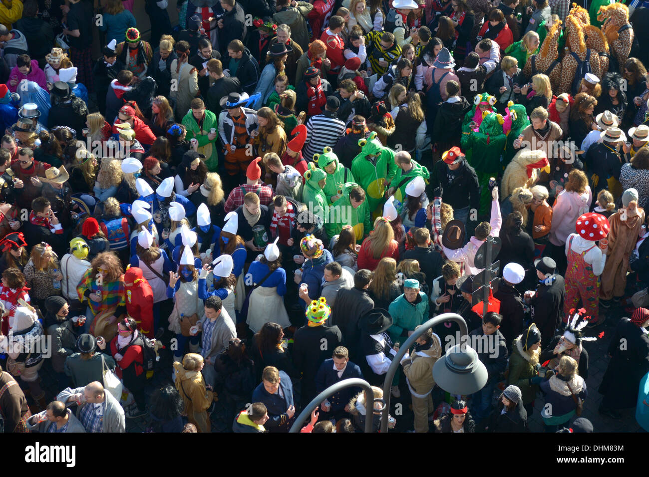 Karneval, im lokalen Dialekt Kölsch "Fastelovend" genannt wird, ist sehr wichtig in Köln. 11:11 am 11. November Stockfoto