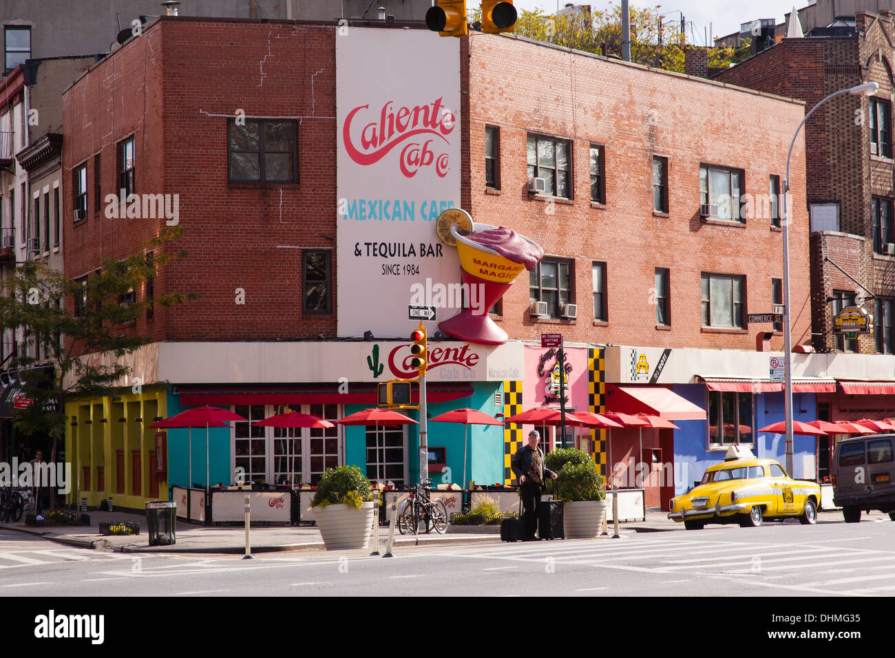 Caliente mexikanisches Restaurant, Greenwich Village, New York City, USA Stockfoto