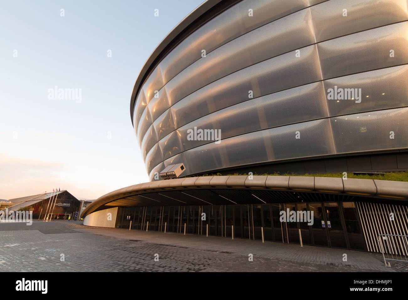 Schottische SSE Hydro Arena, Glasgow, Schottland, Vereinigtes Königreich. Gastgeber des MOBO Awards und zukünftige MTV Music Awards im Jahr 2014. Stockfoto