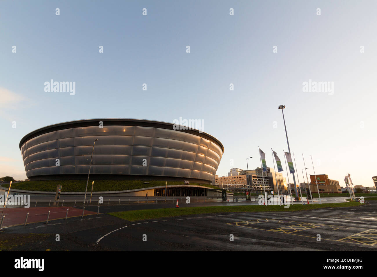 Schottische SSE Hydro Arena, Glasgow, Schottland, Vereinigtes Königreich. Gastgeber des MOBO Awards und zukünftige MTV Music Awards im Jahr 2014. Stockfoto