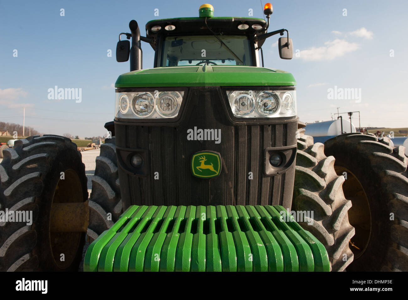 Parken auf einem Bauernhof Traktor Stockfoto