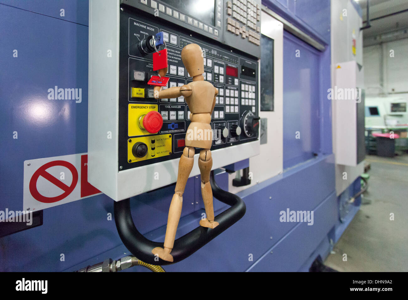 numerische Steuerung Bearbeitungszentrum in engineering-Unternehmen Stockfoto