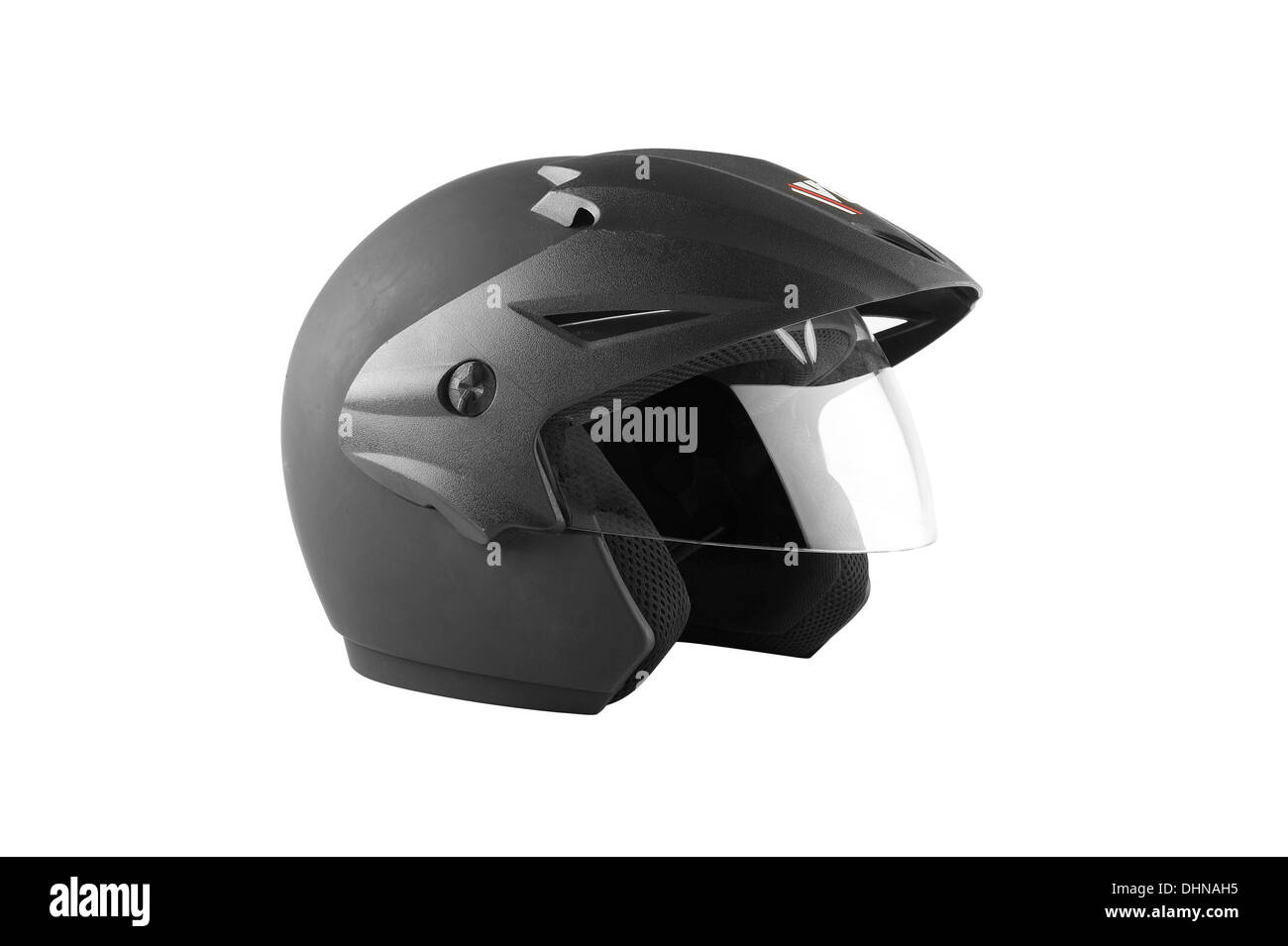 Italienische Motorrad Helm (Open Face) Stockfoto