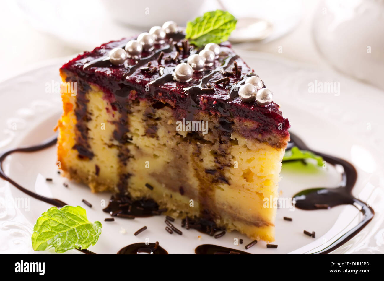 Käsekuchen Stockfoto