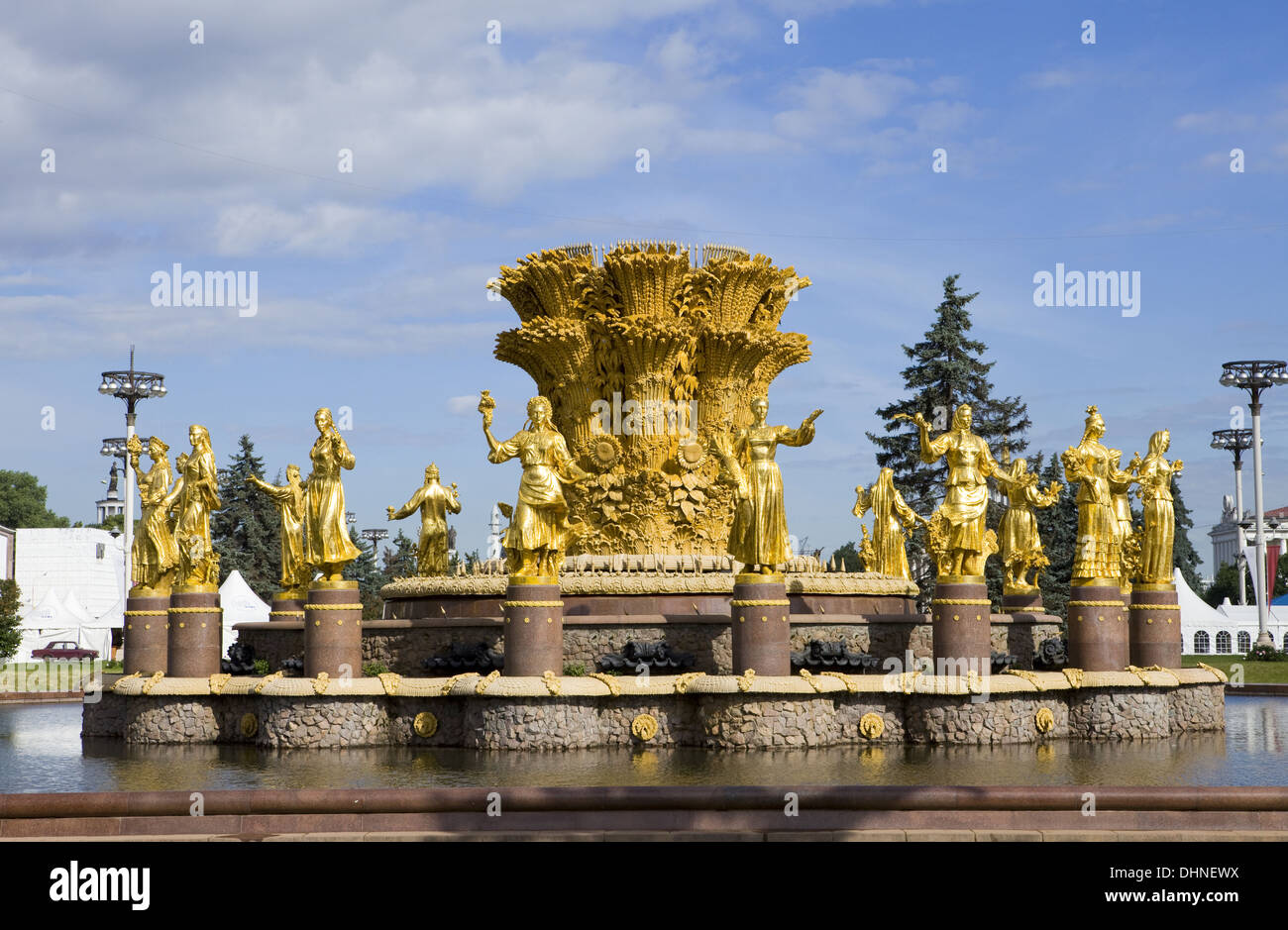 Brunnen der Völkerfreundschaft Stockfoto