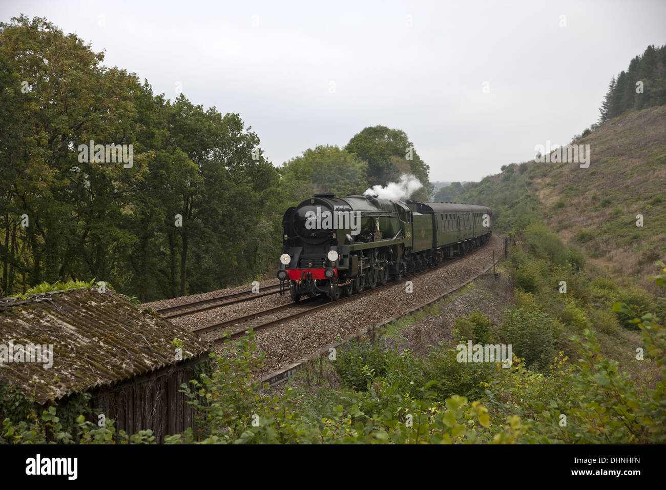 Das königliche Herzogtum Dämpfen durch Glyn Valley Stockfoto