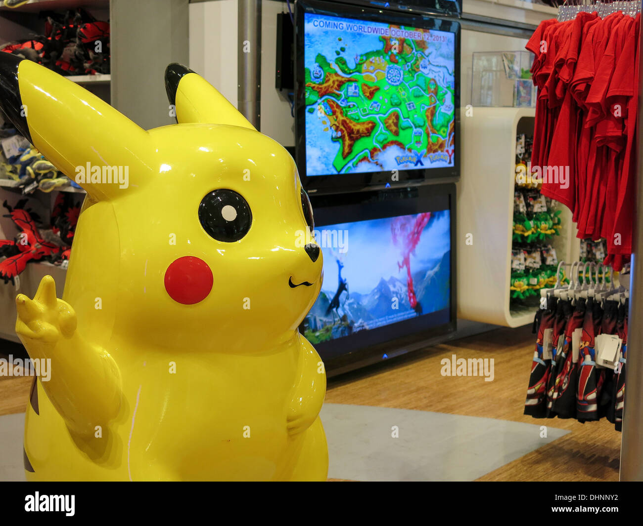 Nintendo World Store Interieur, Rockefeller Center, NYC, USA Stockfoto