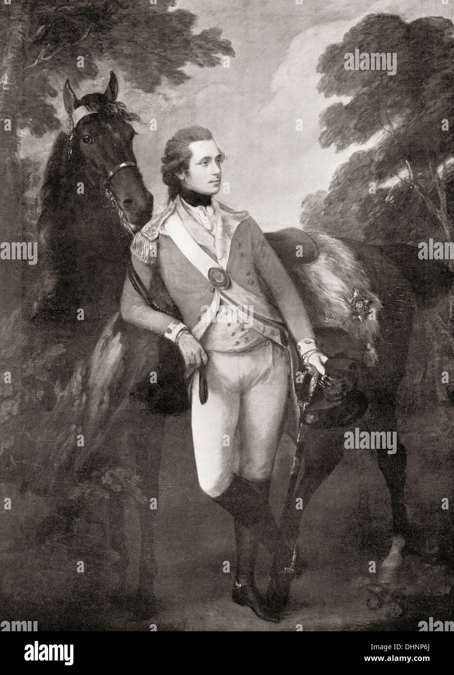 Oberst John Hayes Str. Leger, 1756-1800. Oberstleutnant der 1. Foot Guards und später Generalmajor. Stockfoto