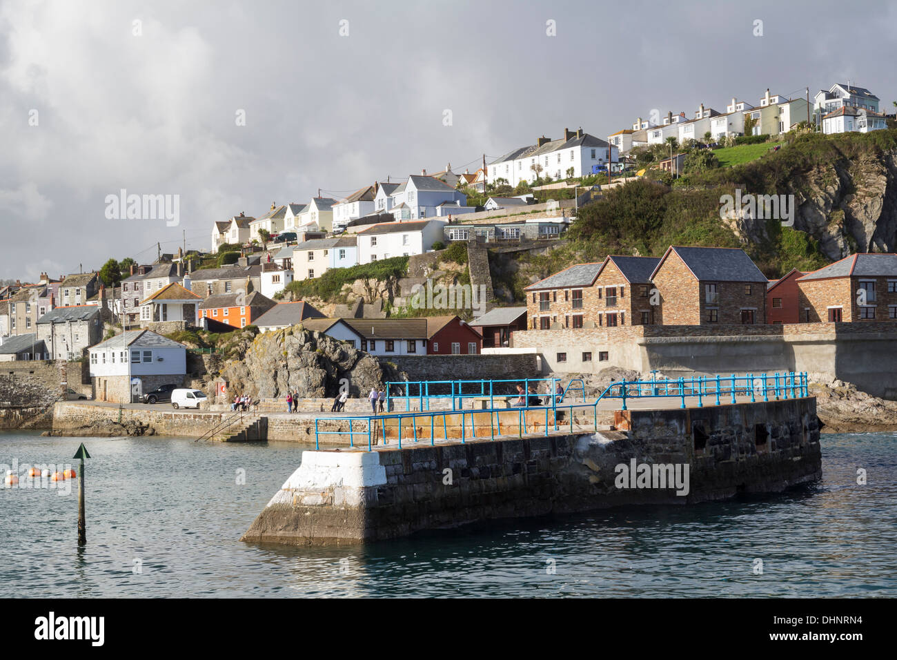 Pier in Mevagissey Cornwall England UK Europa Stockfoto