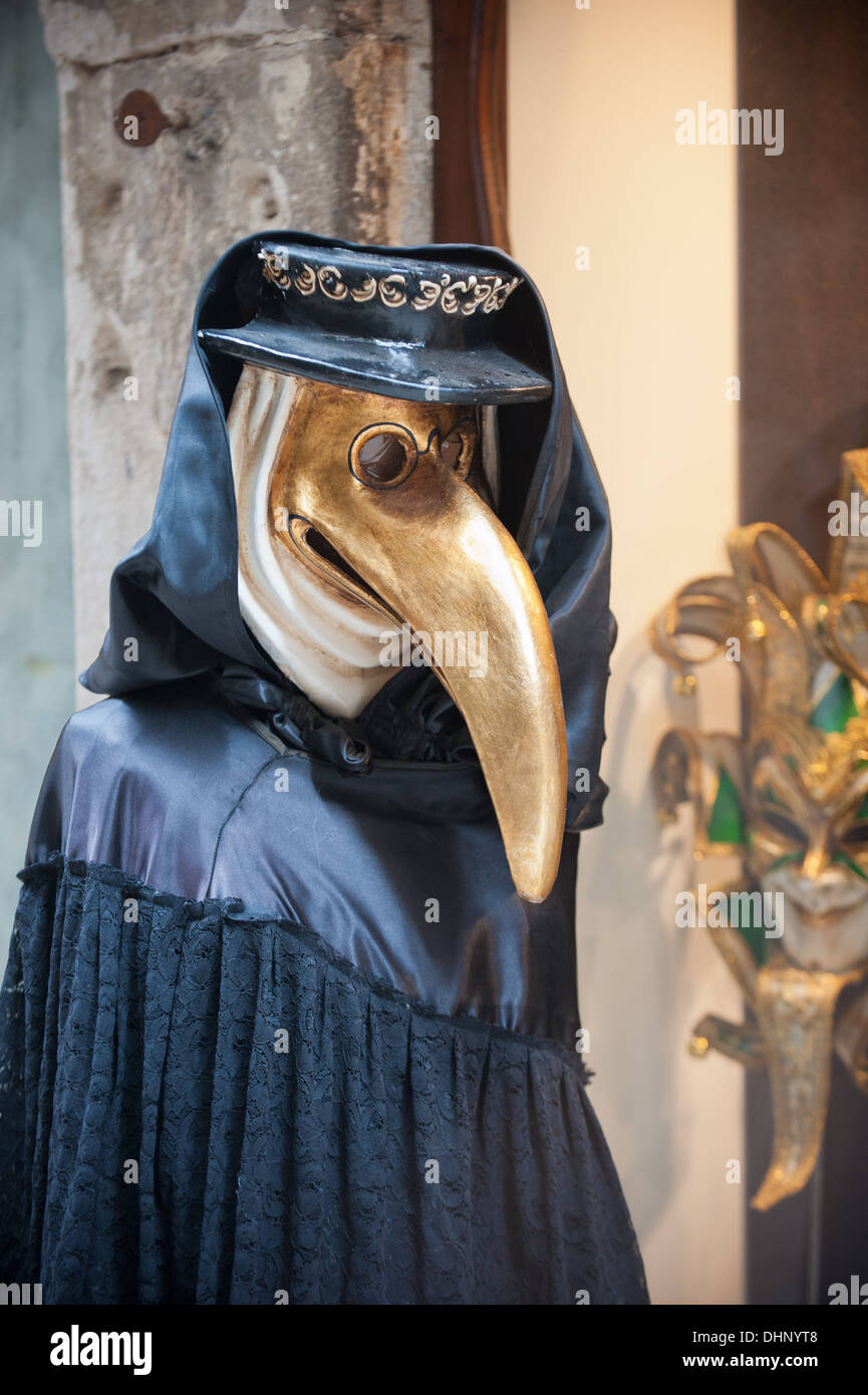 Schnabel Arzt venezianische Maske Stockfoto