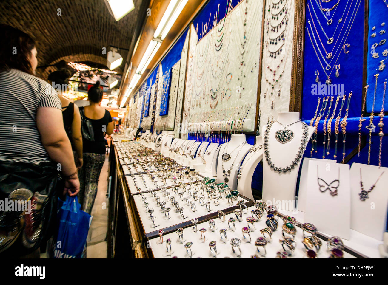 Markt im alten Teil von Izmir, Türkei Stockfoto