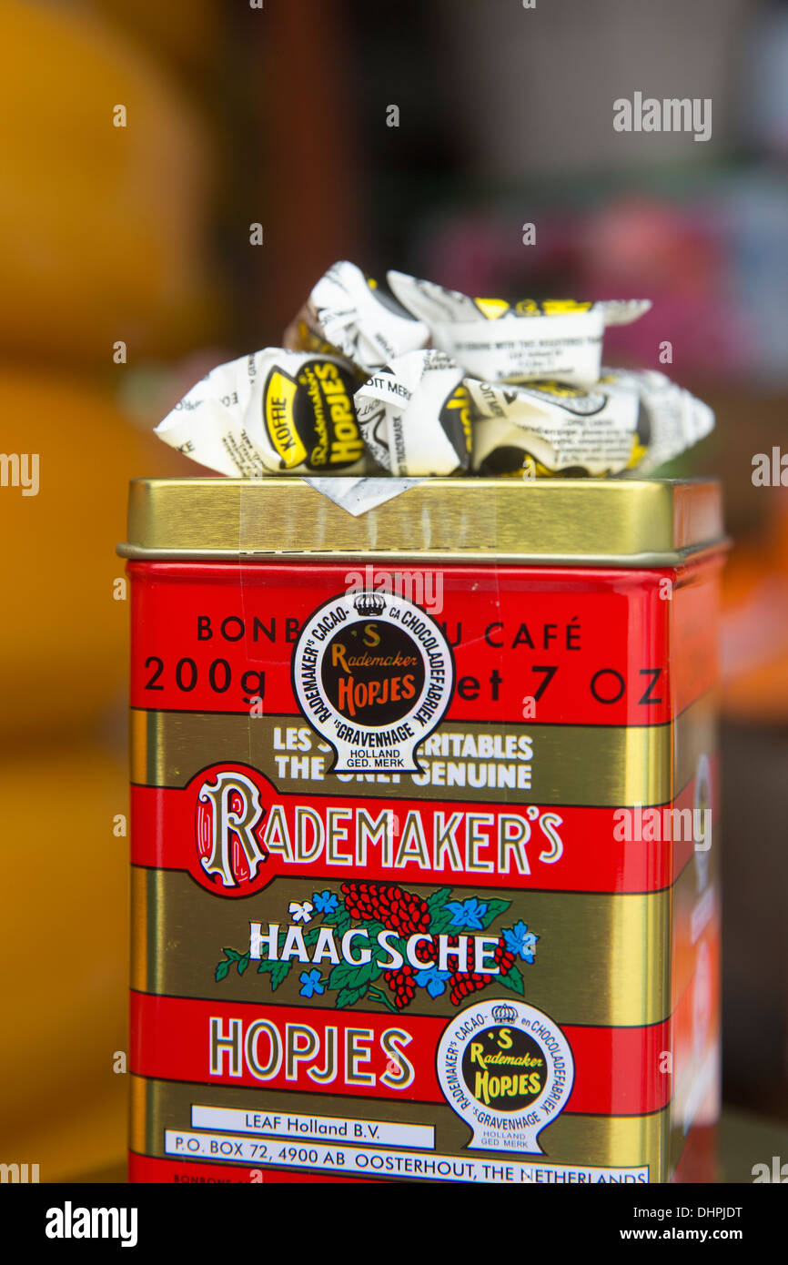 Niederlande, den Haag, lokalen Süßigkeiten genannt Haagsche Hopjes Stockfoto