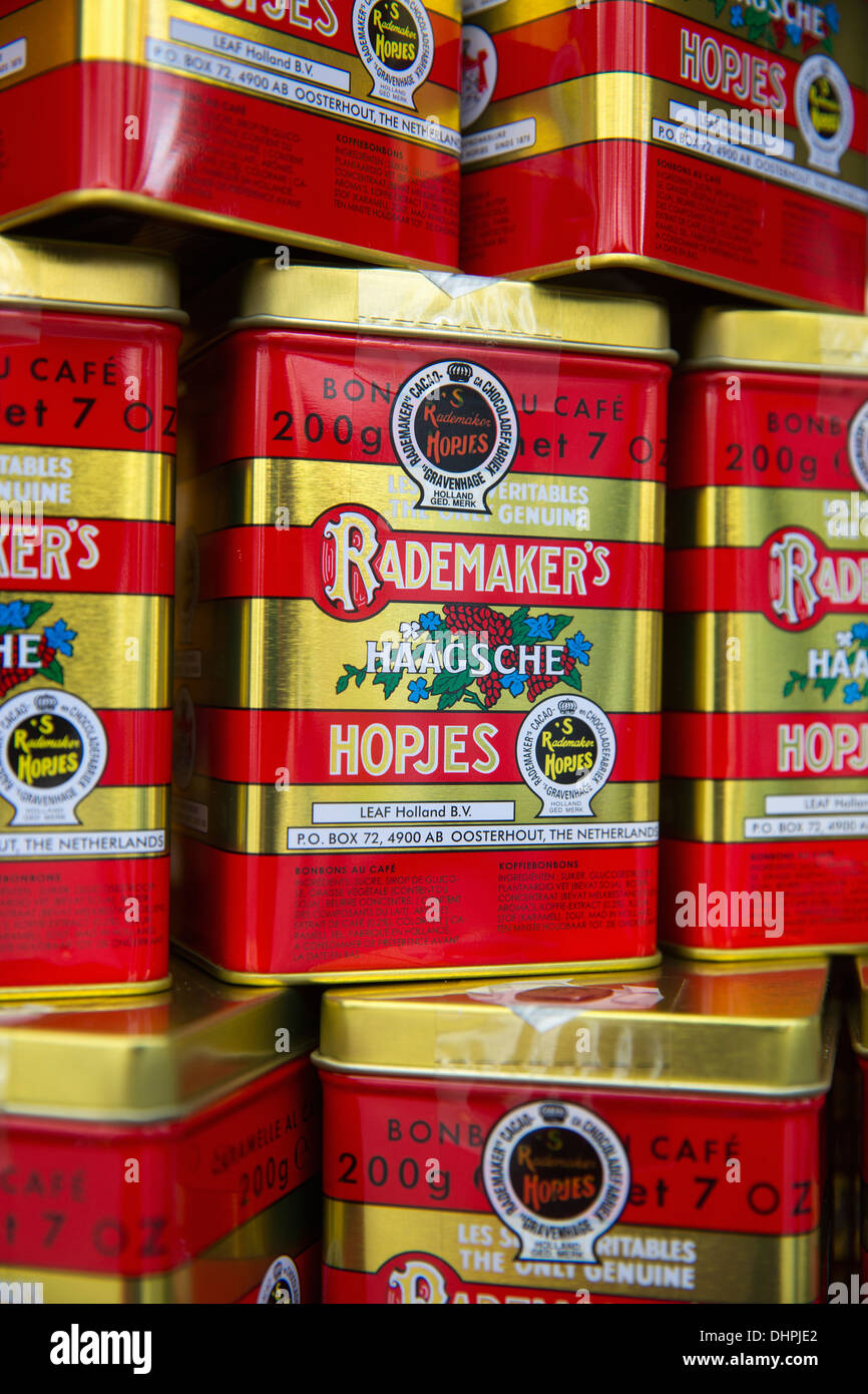 Niederlande, den Haag, lokalen Süßigkeiten genannt Haagsche Hopjes Stockfoto