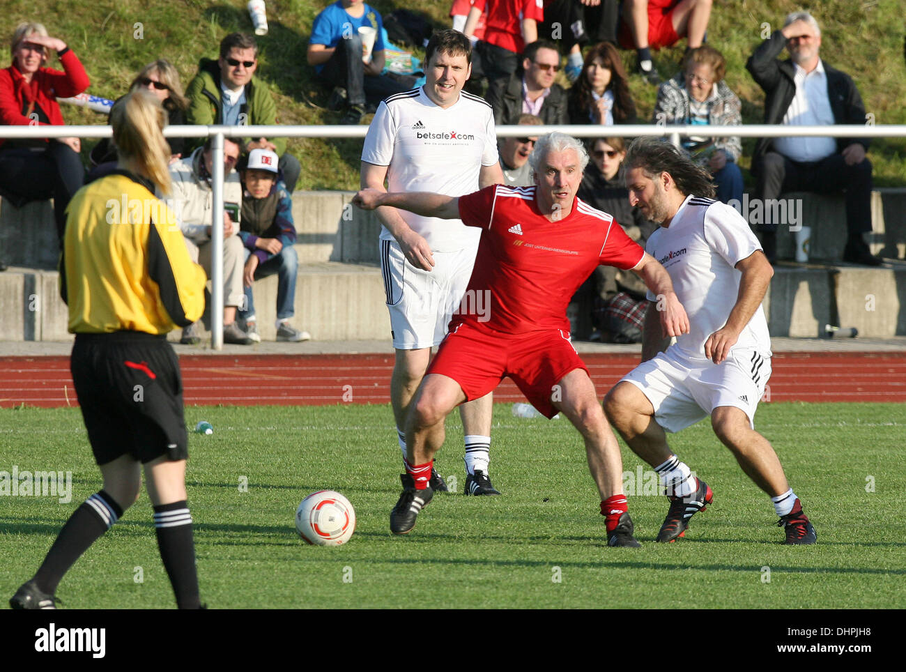 Rudi Voller erste Liga für Fußball Benefizspiel abgehaltenen Jahnstadium Rosenheim, Deutschland - 14.05.12 Stockfoto