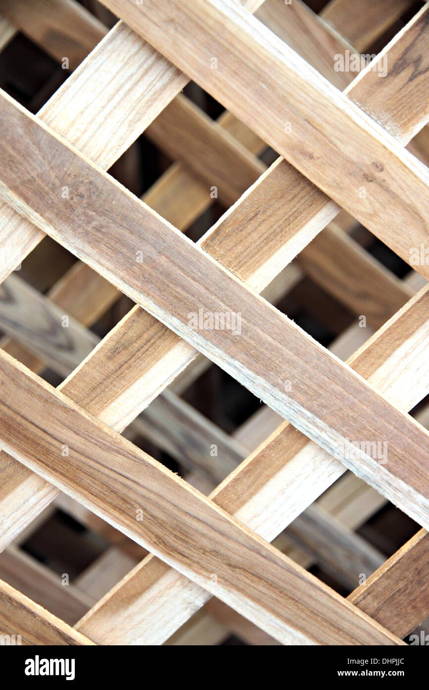 Hintergrund aus Holz gebaut. Stockfoto