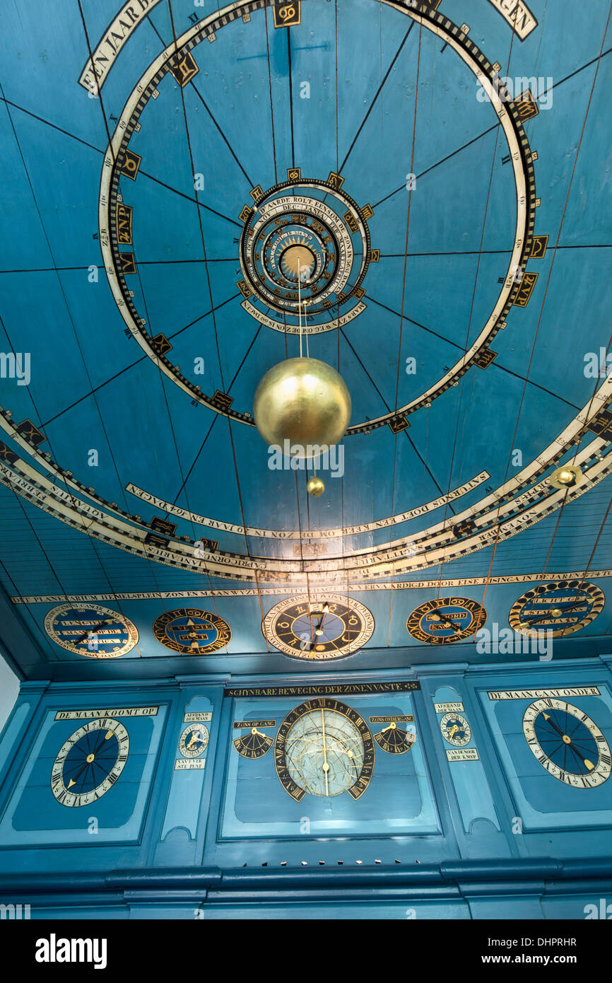 Niederlande, Franeker, Eise Eisinga Planetarium. Älteste funktionierende Planetarium der Welt. UNESCO-Welterbestätten Stockfoto