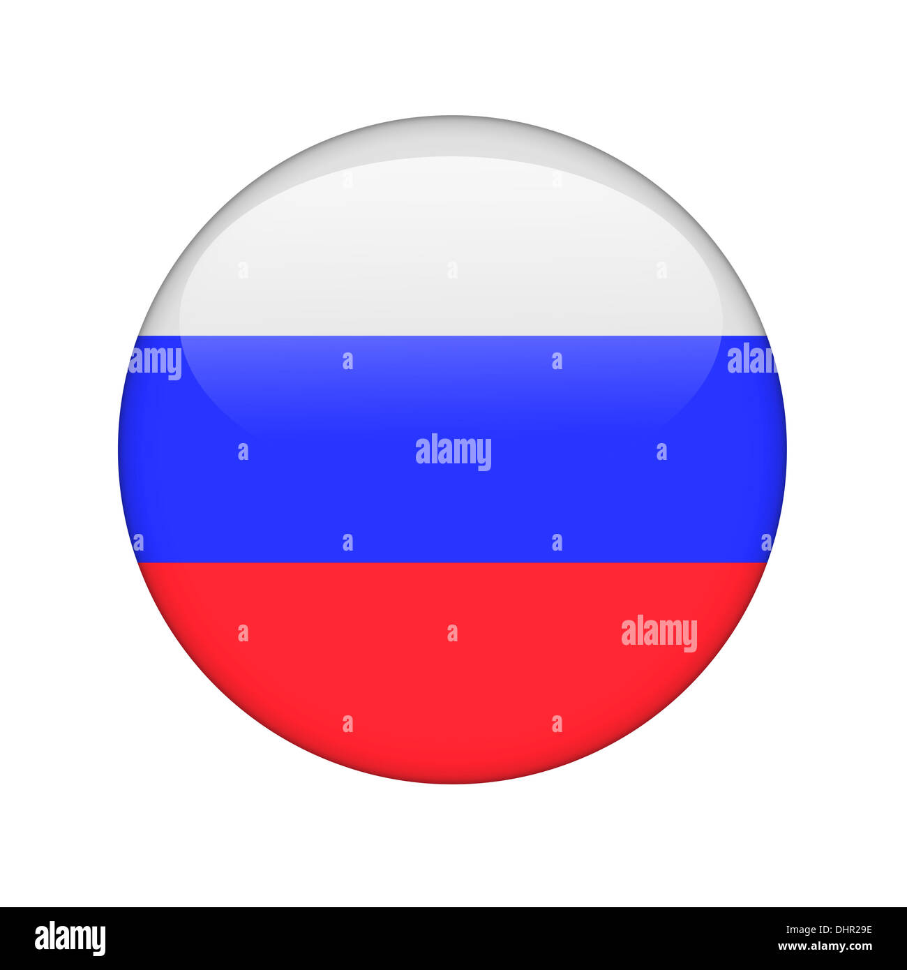 Die russische Flagge Stockfoto