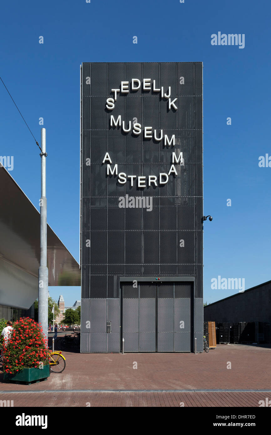 Zeichen für das Stedelijk Museum in Amsterdam, Niederlande Stockfoto