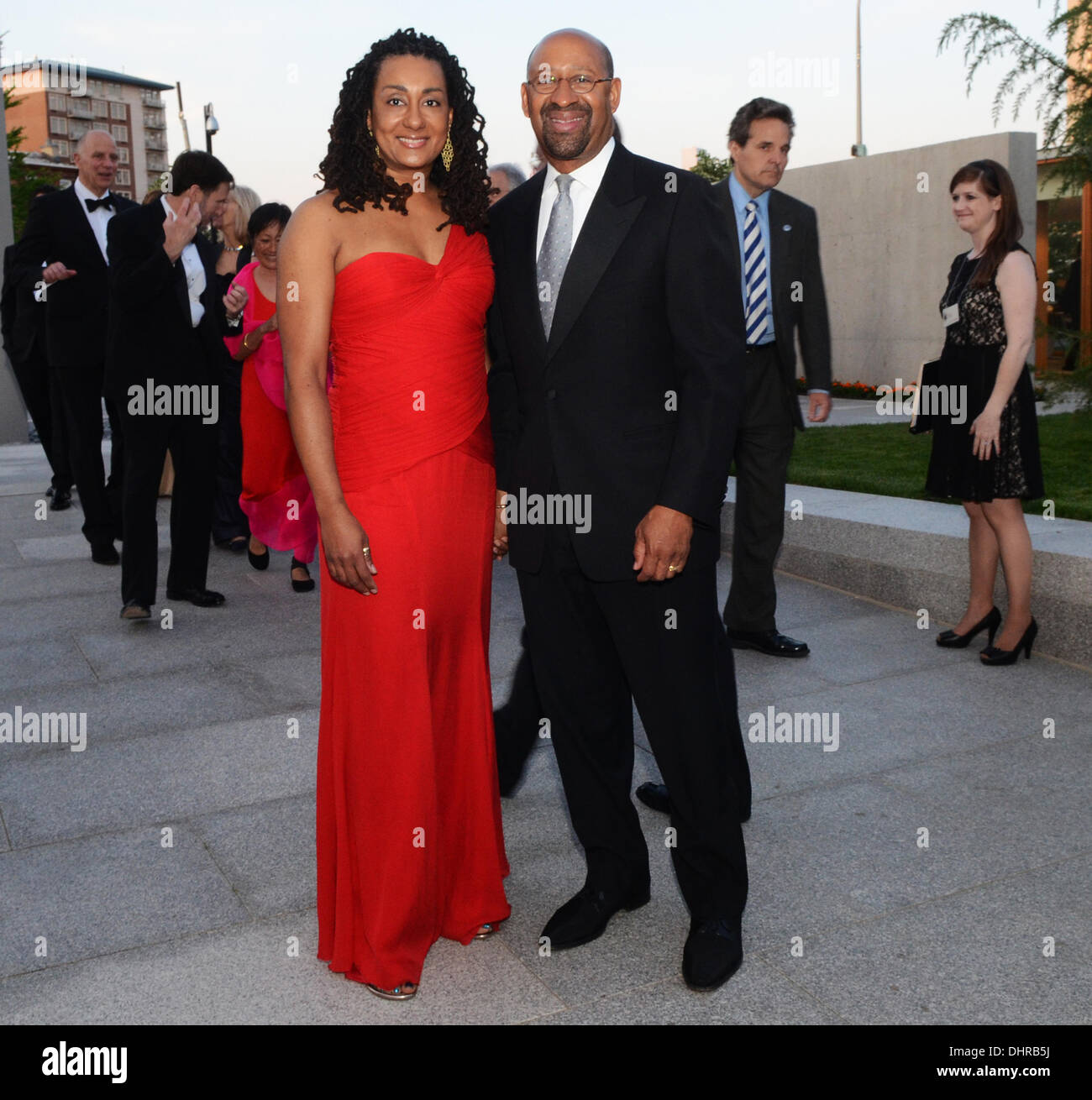 Lisa Nutter und Bürgermeister Michael Nutter Barnes Museum Eröffnung Gala Philadelphia, USA - 18.05.12 Stockfoto