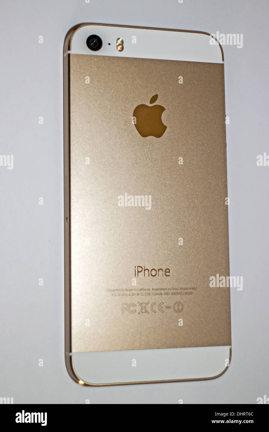 Apple iPhone 5 s Gold 6 Stockfoto