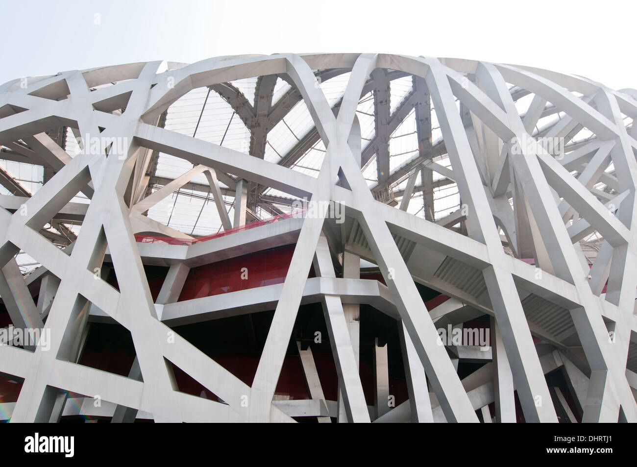 Nationalstadion, auch bekannt als das Vogelnest in Chaoyang District, Beijing, China Stockfoto
